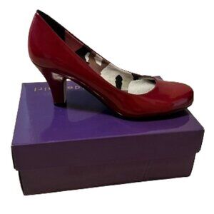 Madden Girl Red Patent Round Toe Pump - Women's 8.5